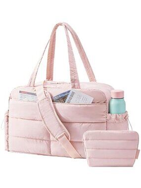 Carry On Weekender Bag Women Travel Duffel Lightweight Gym Overnight Laptop Tote
